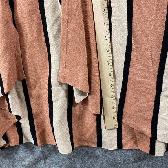 Lovers + Friends Revolve Cardigan XS/Small Striped Oversized Open Longline SS - Picture 7 of 10